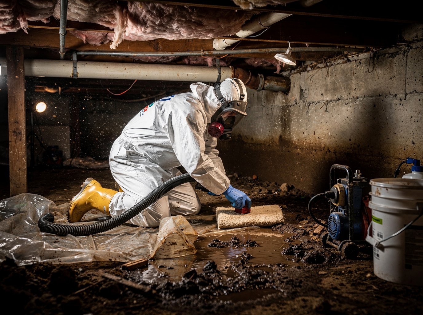 Crawl Space Sewage Cleanup in Hattiesburg, MS